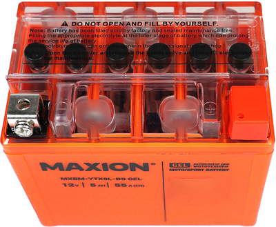 Мото аккумулятор Maxion YTX5L-BS GEL 12 В 5 А/час 55 A (4820219072225)