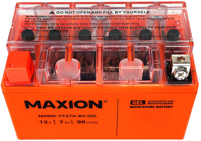 Мото аккумулятор Maxion YTX7A-BS GEL 12 В 7 А/час 90 A (4820219072249)
