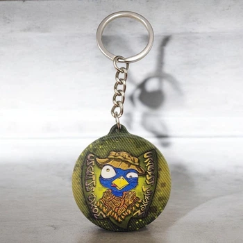 Брелок резиновый Сильный духом, слабый духом