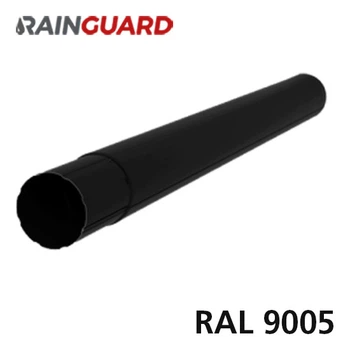Металлический водосточная труба Дах-Сервіс RainGuard 87мм / 1м RAL 9005