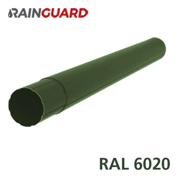 Металлический водосточная труба Дах-Сервіс RainGuard 87мм / 1м RAL 6020