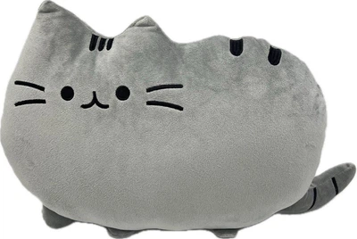 М'яка Плюшева Іграшка Подушка Plush "Кіт Пушин" Pusheen 40х30 см сірий (9028)