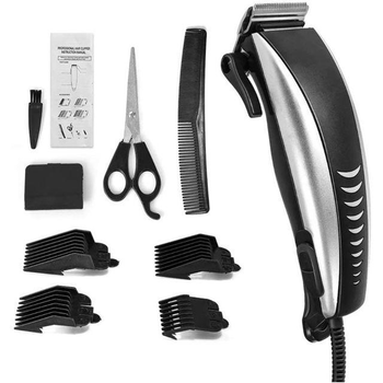 Машинка для стрижки волос SUPER PRO CLIPPER насадки 4 шт, с регулировкой от 3 до 12 мм