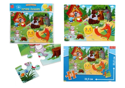 Гра розвиваюча м'які пазли А4 Малюк зможе "Колобок" Vladi Toys VT1102-27