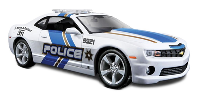 Samochód Maisto Chevrolet Camaro SS RS Policja 2010 biały (090159312086)