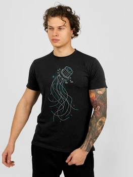 Футболка чоловіча Dubhumans Jellyfish Knob Чорний L (JK-TM-B-L)