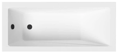 Ванна акриловая Helmken Rivana 150x70 см (4X8D513924) комплект 2 в 1: прямоугольная ванна, Черный подголовник