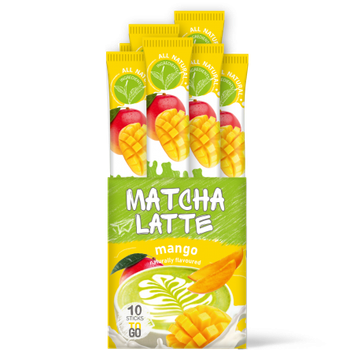 Зеленый чай g'tea! Матча латте с манго 10 стиков