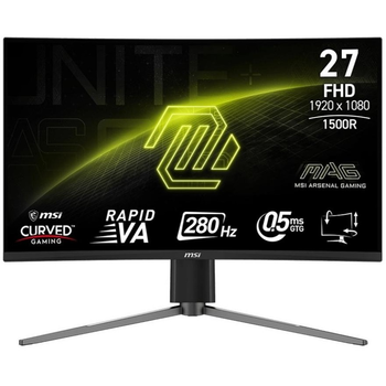 Монитор MSI 27" MAG 276CPXF VA Black Curved 280Hz
