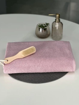 Махровий рушник Pastel пудровий 30х70 см 100% бавовна 500 г/м2