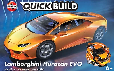Конструктор Airfix автомобіль Lamborghini Huracan EVO QUICKBUILD оранжевий J6058