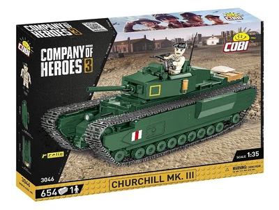 Конструктор детский танк 1:35 Churchill Mk. III COBI 3046