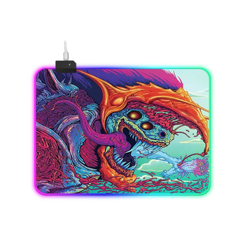 Игровая поверхность, коврик для мыши с подсветкой RGB Draco Speed 250x350x4 mm