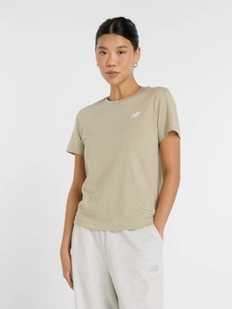 T-shirt damski bawełniany New Balance Sport Essentials Jersey WT41509 M Oliwkowy (197967348266)