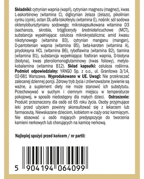 Харчова добавка Yango Multiwitamina dla seniora 90 капсул (5904194064099)