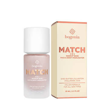 База-хайлайтер під макіяж Bogenia Match 3 in1 Face&Body Makeup Base, Face&Body Highlighter (BG613)