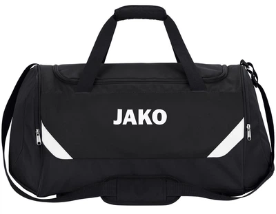 Сумка Jako Iconic 43L черная белая спортивная сумка для тренировок унисекс 100% полиэстер