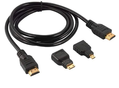Міні-адаптер HDMI Micro HDMI Кабель 3 в 1 Високоякісний HD Сумісність PS3 HDTV DVD XBOX