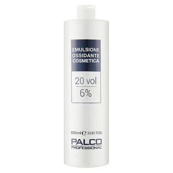 Кремообразная окислительная эмульсия для волос Palco Professional для аммиачной краски 20 объемов 6% 1000 мл