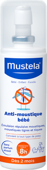 Дитячий спрей від комарів Mustela Anti-Moustique для обличчя і тіла з 2х місяців 100мл