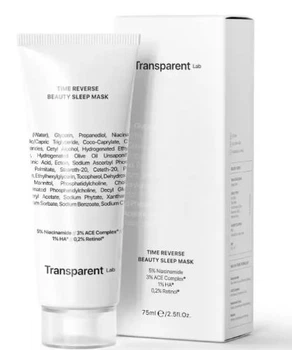 Нічна антивікова маска TRANSPARENT-LAB Time Reverse Beauty Sleep Mask 75 мл