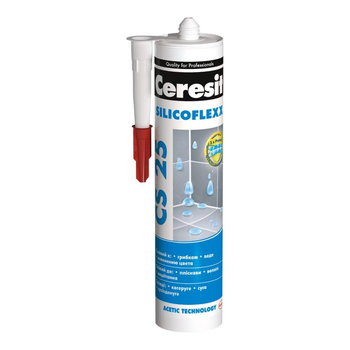 Силіконовий шов Ceresit CS25 (білий) 280мл Акц