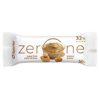 Батончик со вкусом арахисовой пасты SPORTER ZERO ONE, 50 г
