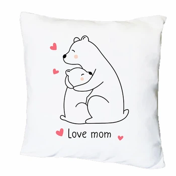 Подушка с печатью "Love mom" (22649)