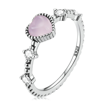 Серебряное кольцо "Сердце" 54 077-11182