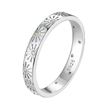 Серебряное кольцо "Солнце" 54 077-11177
