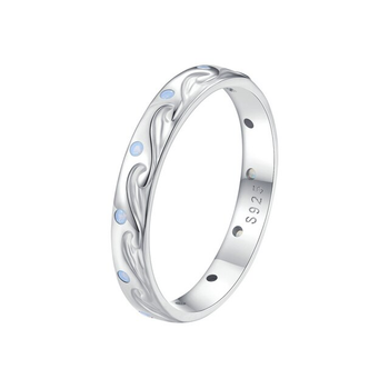 Серебряное кольцо "Волна" 54 077-11170