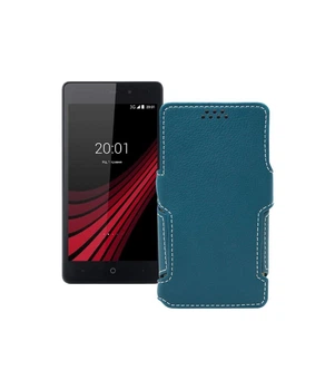 Чохол-книжка з екошкіри для телефону Ergo B502 Basic Тм. Бірюзовий