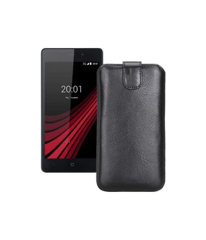 Витяжка з екошкіри для телефону Ergo B502 Basic Чорний