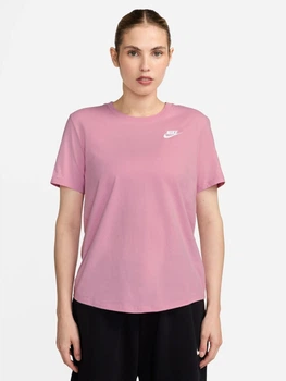 Футболка хлопковая женская Nike Sportswear Club DX7902-645 XS Elemental Pink (197860761919)
