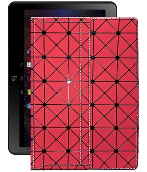 Чохол з екошкіри для планшету Fly Life Connect 10.1 Червоний ромб