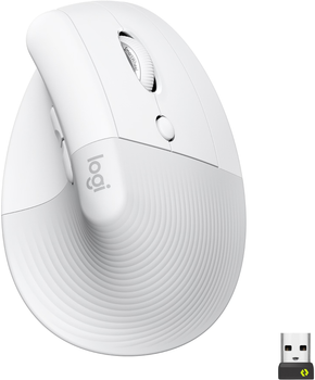 Мышь Logitech Lift Vertical Ergonomic Wireless/Bluetooth White (910-006475)