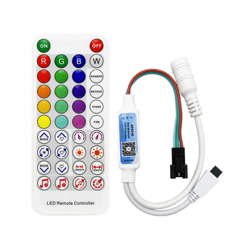 Контролер DC для RGBIC WS2811 стрічок 12-24V з Bluetooth та пультом 38 кнопок