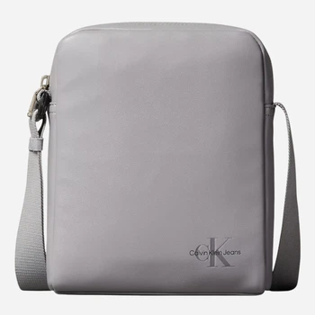 Сумка планшет через плечо мужская из искусственной кожи Calvin Klein 73343146 Серая (1159825423)