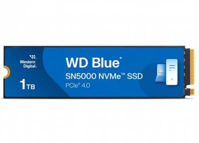 SSD накопитель Western Digital Blue sn5000 1Tb pci-e 4.0 x4 m.2 2280 3d tlc (wds100t4b0e)