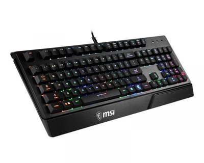 Клавіатура мембрана msi Vigor gk20 ua 104key, usb-a, en/rus/ru, ColorLED, чорний s11-04ua208-cl