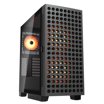 Ігровий корпус, вентилятори передвстановлені, ATX/mATX/mini-ITX, скляне вікно Cougar Airface eco rgb Black