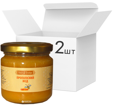 Упаковка медовой смеси Natur Boutique Прополисный мед 250 г х 2 шт (0.5 кг) (4820102410110_2)