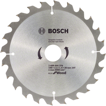 Диск пильный Bosch Eco WO 190x30-24T (2608644376)