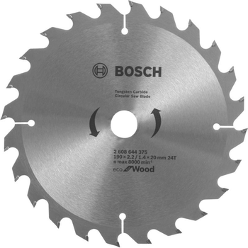 Диск пильный Bosch Eco WO 190x20-24T (2608644375)