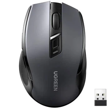 Мишка UGREEN MU006 Bluetooth 5.0 бездротова безшумна 2.4G 4000 DPI портативна ергономічна комп'ютерна миша
