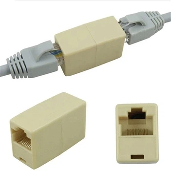Соединитель сплиттер UKC RJ45 (мама+мама), SZC-16 RJ45 M+M 002, удлинитель 090m