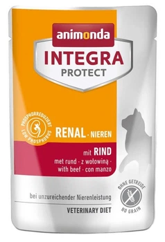 Влажный корм для кошек при болезнях почек Integra Protect Renal pouches with beef 85 г говядина