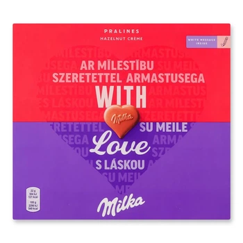 Конфеты Milka With Love с ореховой начинкой 110 г
