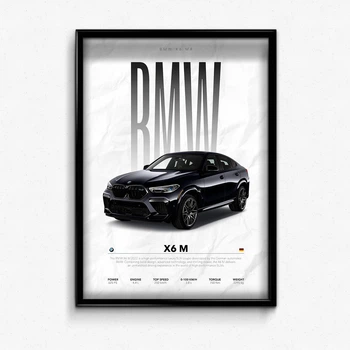 Постер в рамці premium bmw x6m А2