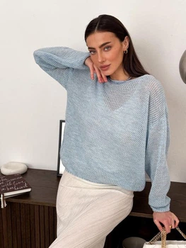 Джемпер женский ARTKNIT Soft S/M Голубой (4823093470897)